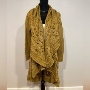 NWT ONE SIZE Multi-Style Crochet Shawl | Color: Mustard | JC1002 | Pueblo